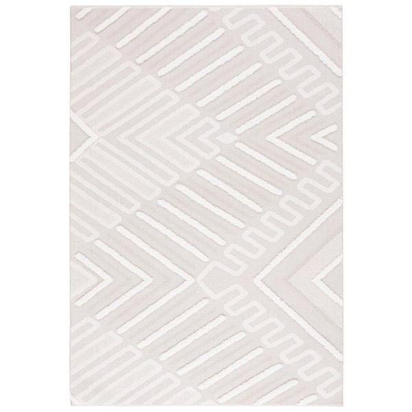Safavieh 4 x 6 ft. Trends Flat Weave Rectangle Area Rug Beige & Ivory TRD104B-4 - main